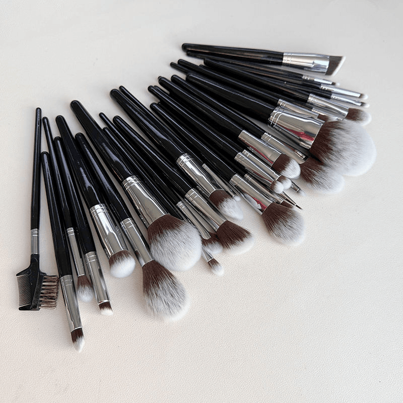 30-Piece Makeup Brush Set｜Black Wood Handle 5.png